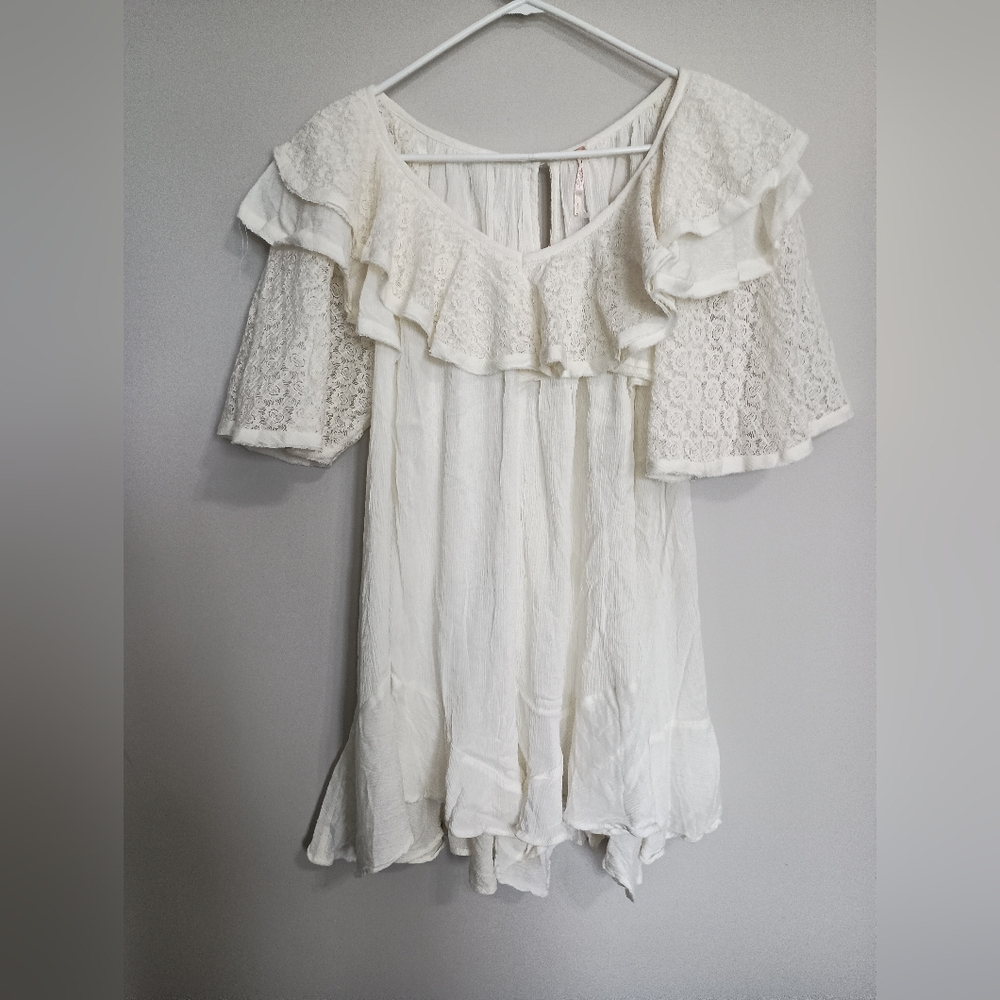 Free People Rush For Ruffles Romper - Picture 2 of 11